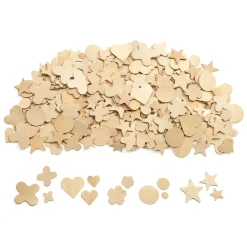 Colorations - Natuurlijke Houten Vormen in 5 Designs, 350st. Hot