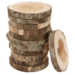 Colorations - Onbewerkte Houten Schijfjes 8-10cm, 12st. Discount