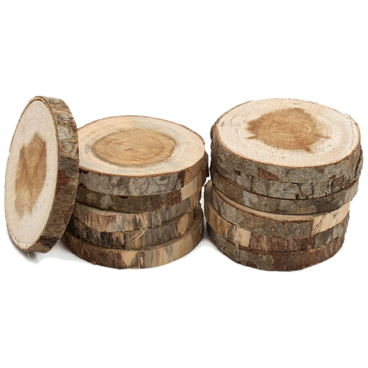 Colorations - Onbewerkte Houten Schijfjes 8-10cm, 12st. Discount