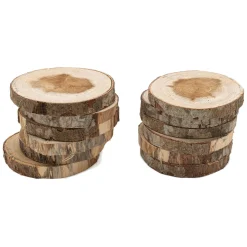 Colorations - Onbewerkte Houten Schijfjes 8-10cm, 12st. Discount