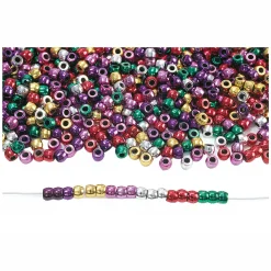 - Rijgkralen Metallic Kleur in Zak, 453 gram>Colorations Clearance