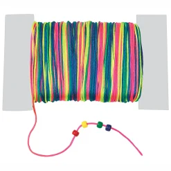 Colorations - Satijnen Kralenkoord Regenboog, 91mtr.