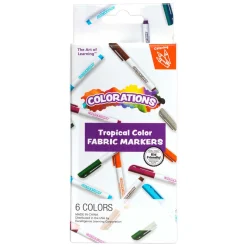 - Textielstiften Tropische Kleuren - 6 Kleuren-Colorations Hot