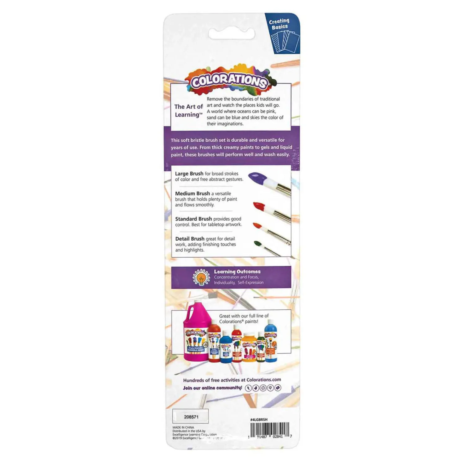 - Verfkwasten Rond, 4st.>Colorations Best