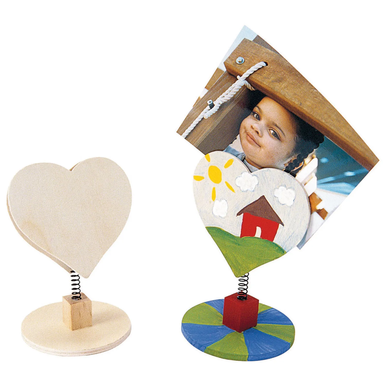 - Versier je Houten Memoclip Hart, 12st.-Colorations New