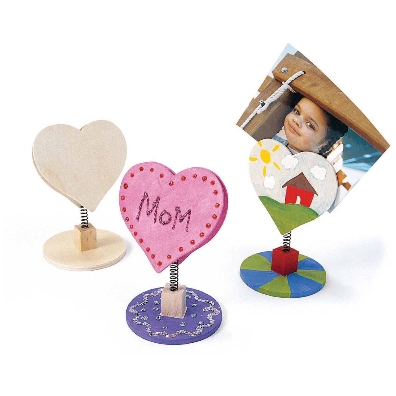- Versier je Houten Memoclip Hart, 12st.-Colorations New