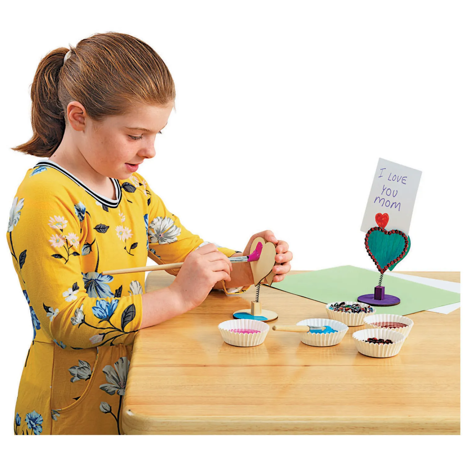 - Versier je Houten Memoclip Hart, 12st.-Colorations New