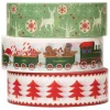Colorations - Washi Tape Kerst 3 Rollen, 5mtr. Hot