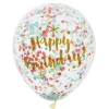 Confetti Ballonnen Happy Birthday, 6st.>Haza Witbaard Sale
