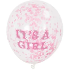 Confetti Ballonnen Meisje, 6st.>Haza Witbaard Hot