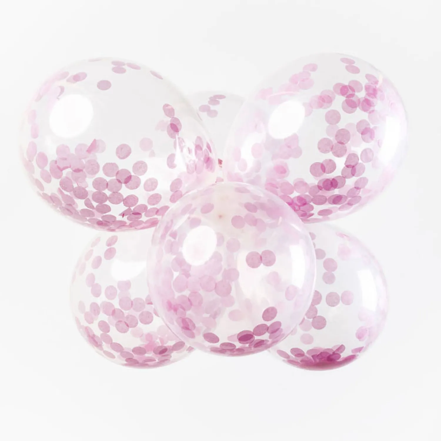 Confetti Ballonnen Papieren Confetti Baby Roze 30cm, 6st.>Globos Best