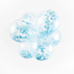 Globos Confetti Ballonnen Papieren Confetti Baby Blauw 30cm, 6st. New