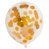 Confetti Ballonnen Papieren Confetti Metallic Goud 30cm, 6st.-Globos Clearance