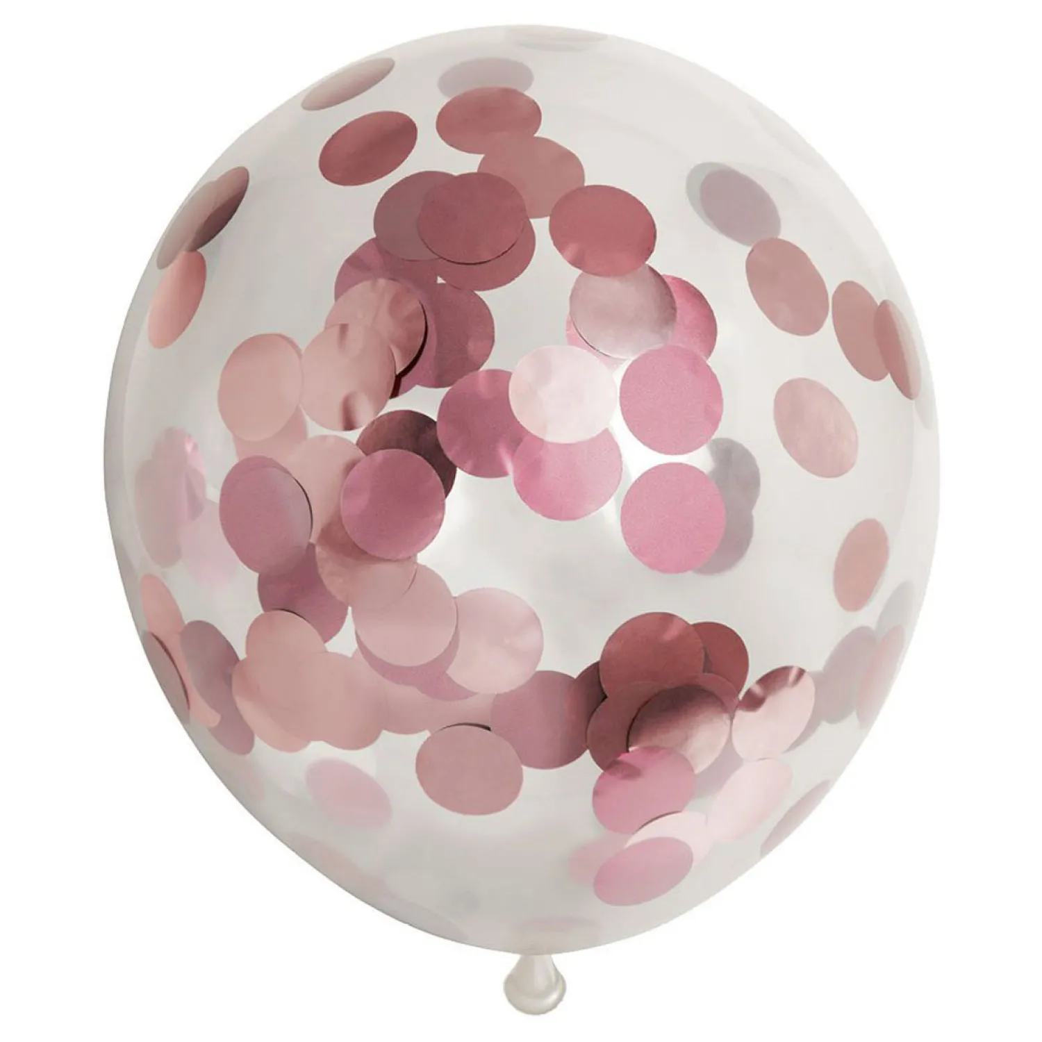 Confetti Ballonnen Papieren Confetti Metallix Rose Goud, 6st.>Globos Best