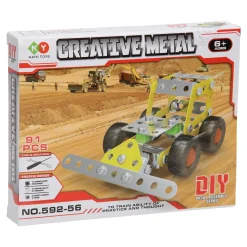 Constructieset Metaal Grondwerker, 91dlg.- Discount