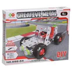 Constructieset Metaal Racewagen, 90dlg.- New