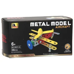 Constructieset Metaal Vliegtuig, 34dlg.- Online