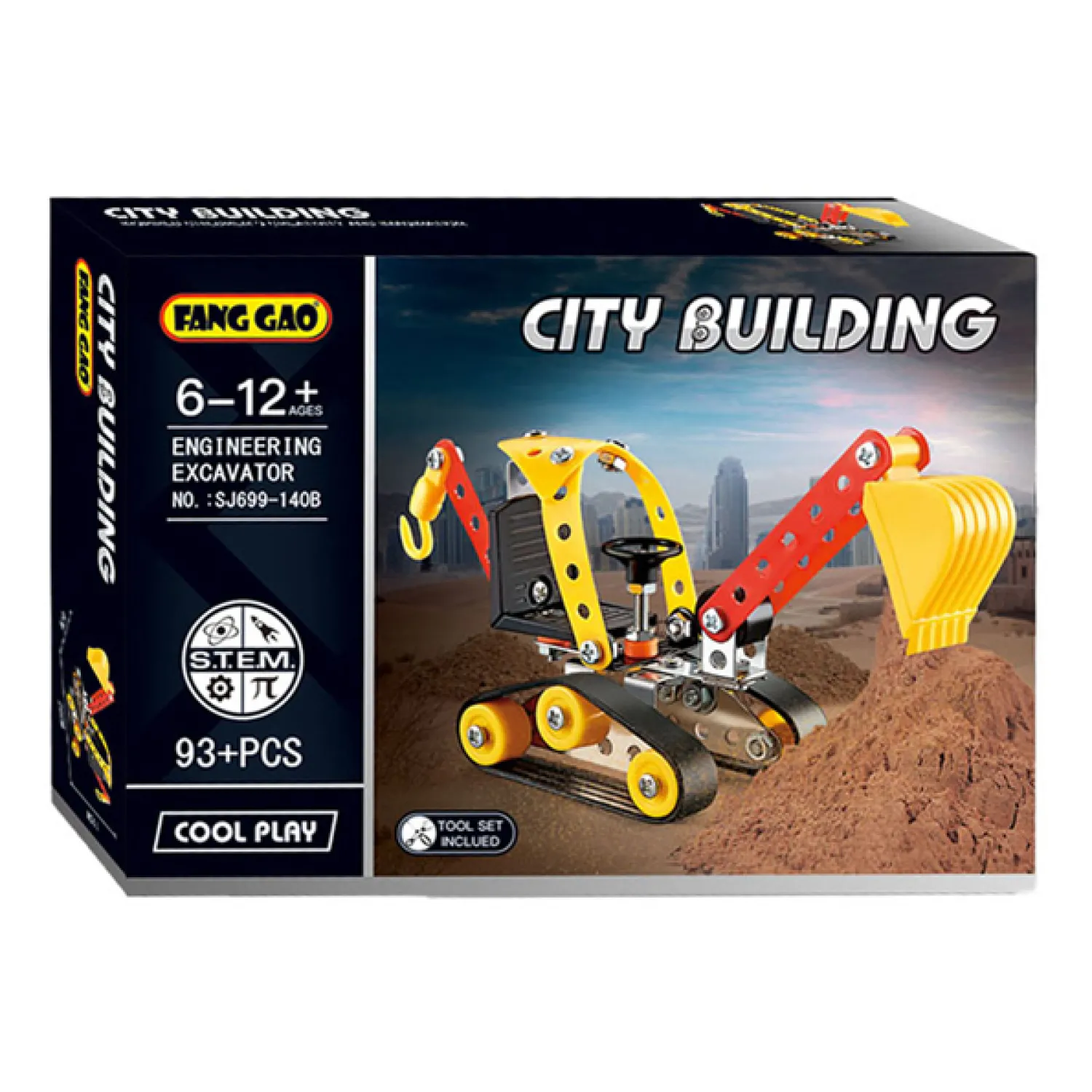 Constructieset Mini Graver Rupsbanden, 93dlg.- Online