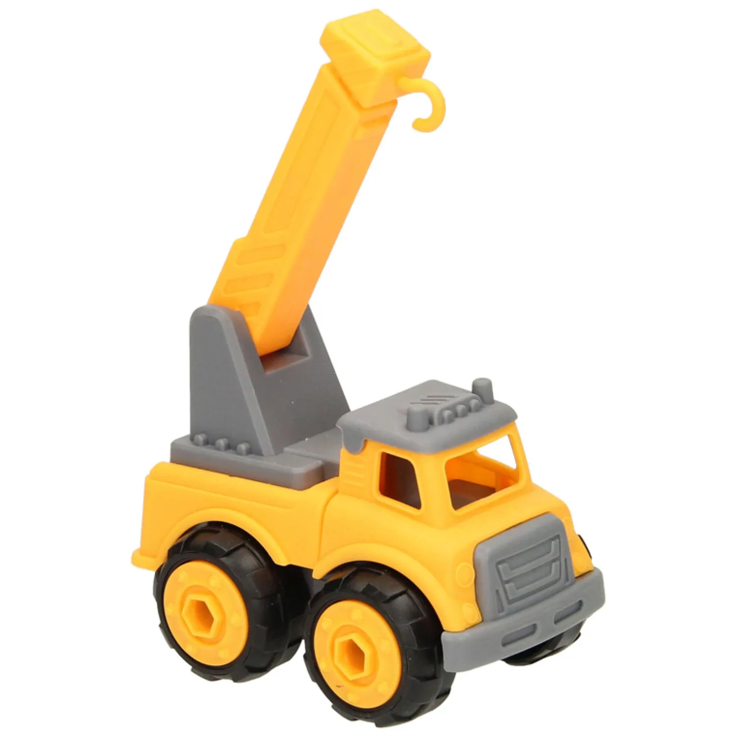 Constructiewagen met Schroefbare Wielen - Geel Outlet