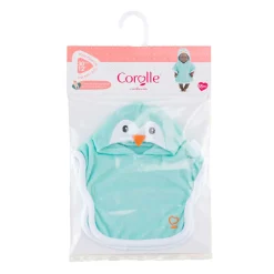 Badcape voor Babypop - Pinguin, 30cm-Corolle Clearance