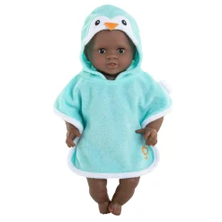 Badcape voor Babypop - Pinguin, 30cm-Corolle Clearance