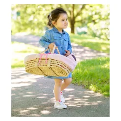 Gevlochten Mandenset Set voor Babypop - Pluche><noscript><img width=