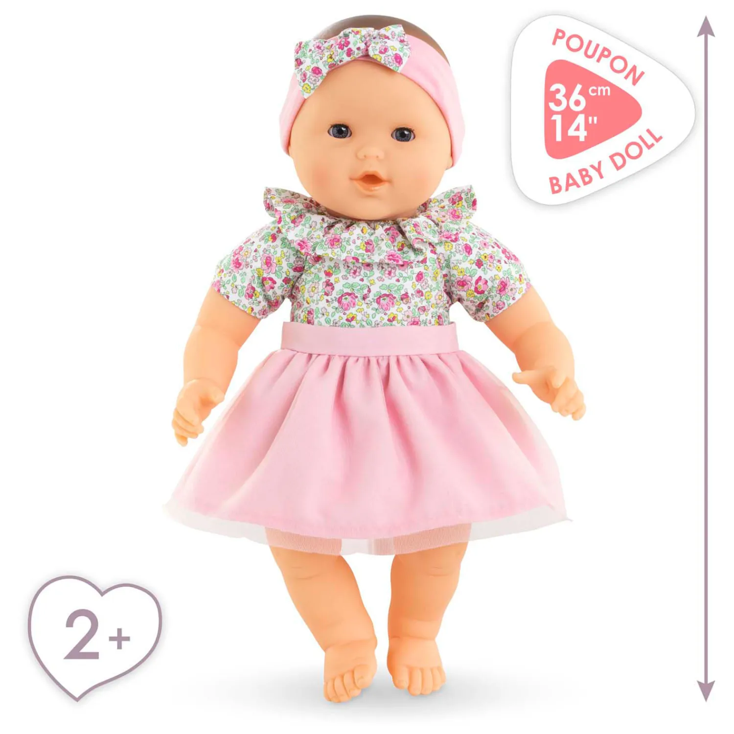 Grote Babypop met Bloemetjes, 36cm>Corolle Sale