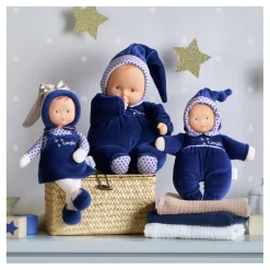 Mon Doudou Babidoux Navy Blue Starry Dreams Babypop, 20cm-Corolle Online