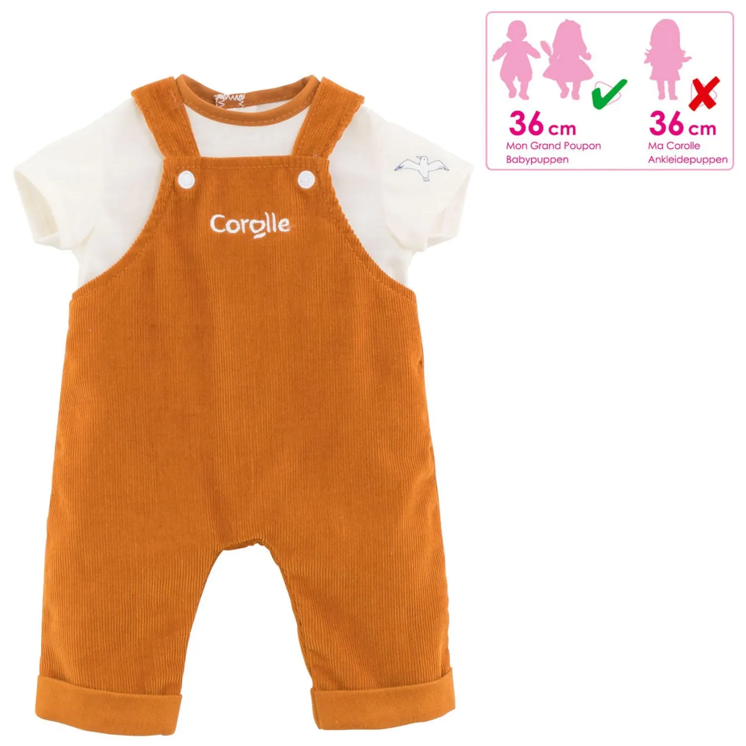 Mon Grand Poupon - Poppen Overall 2in1, 36cm-Corolle Best