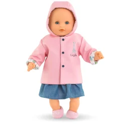 Omkeerbare Regenjas voor Babypop, 30cm><noscript><img width=