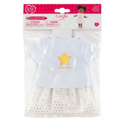 Corolle Topje en Rok Set voor Poppen van 36cm - Ivoor/Goud Best