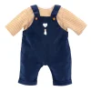 T-Shirt en Marineblauw Overall voor Babypop, 42cm-Corolle