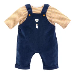 T-Shirt en Marineblauw Overall voor Babypop, 42cm-Corolle