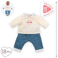 T-Shirt en Spijkerbroek voor Babypop, 30cm-Corolle Clearance
