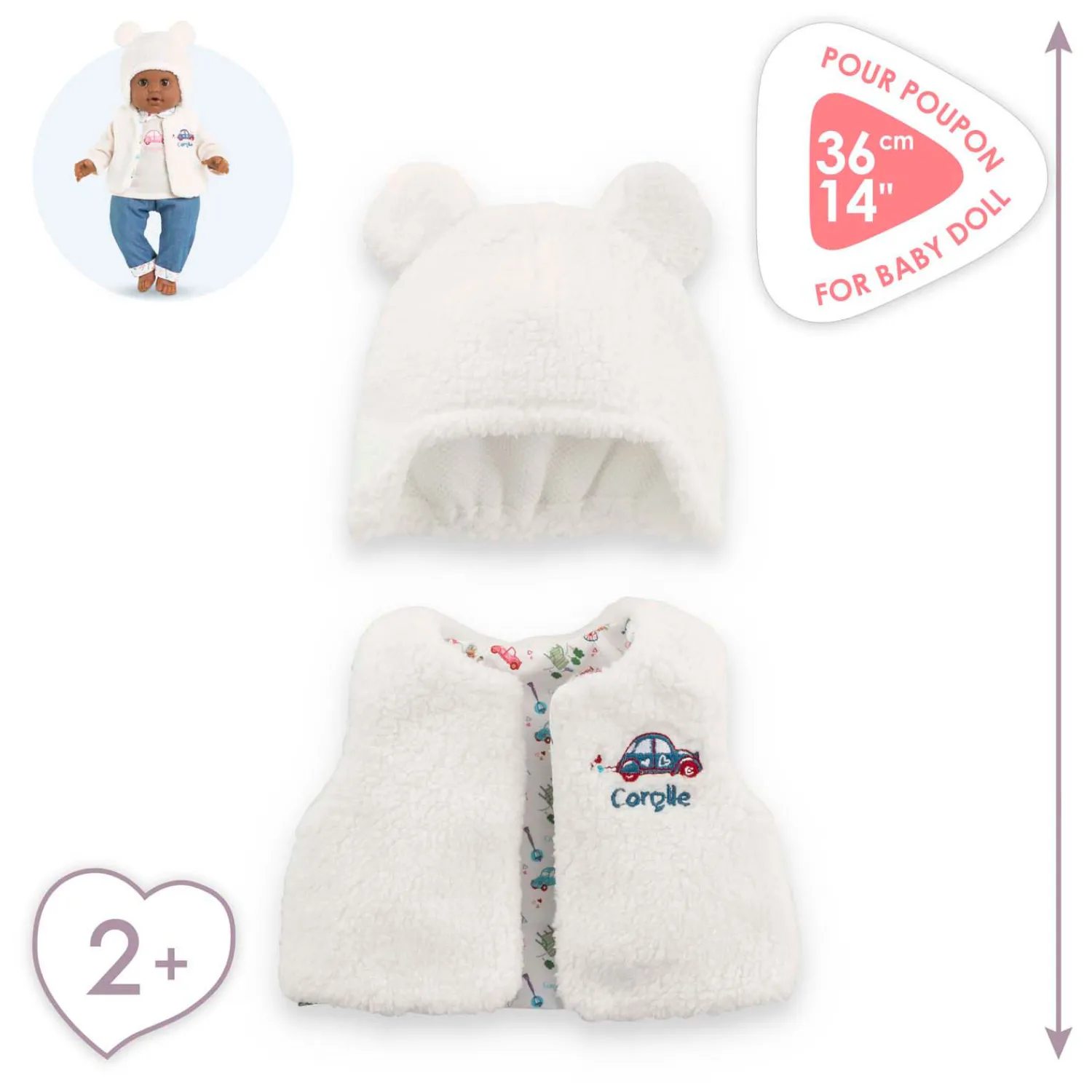 Winterset voor Babypop, 36cm-Corolle Best