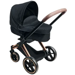 Zwarte Poppenwagen 3 in 1 voor Babypop van 36-42cm-Corolle