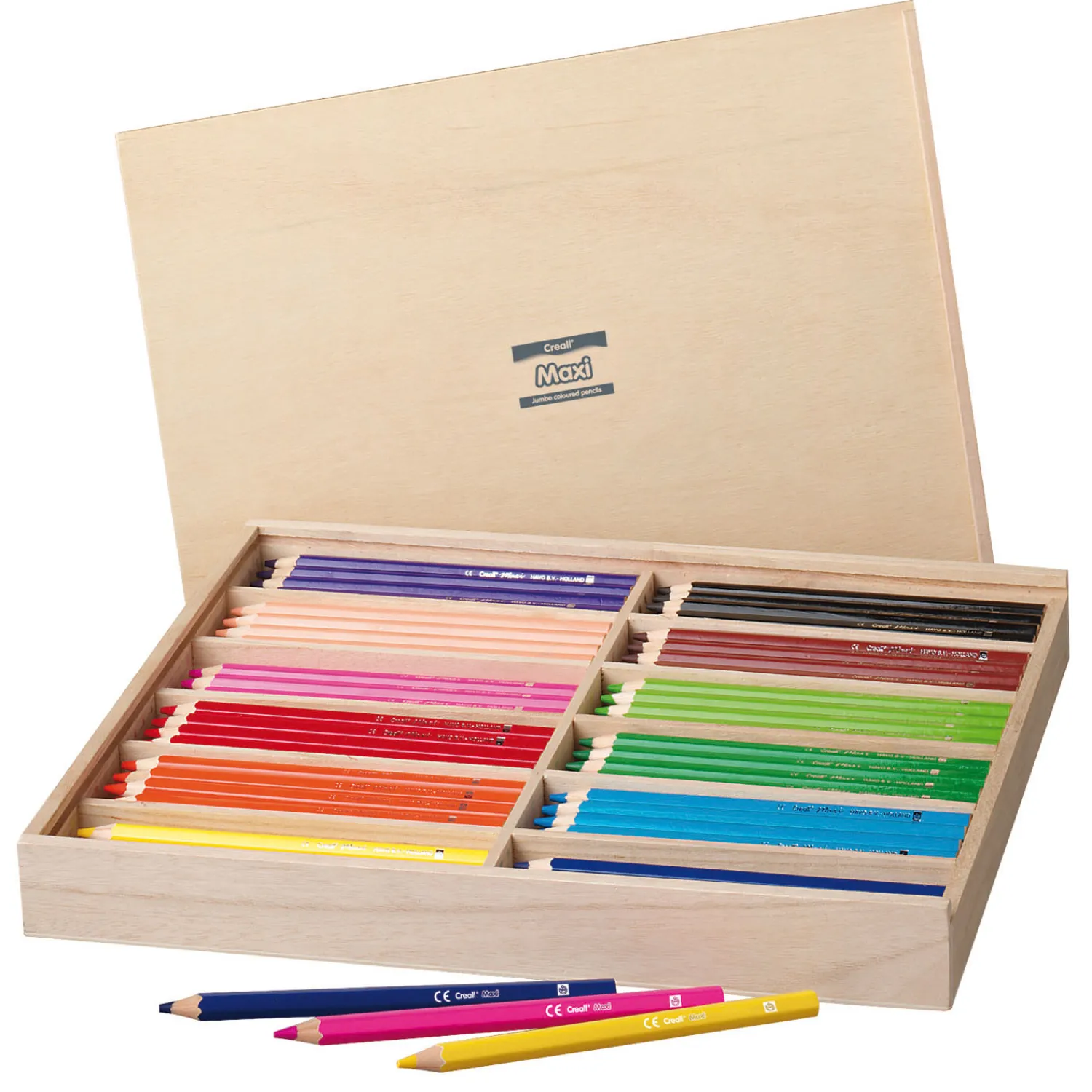 Maxi Kleurpotloden in Opbergdoos, 147dlg.>Creall Best