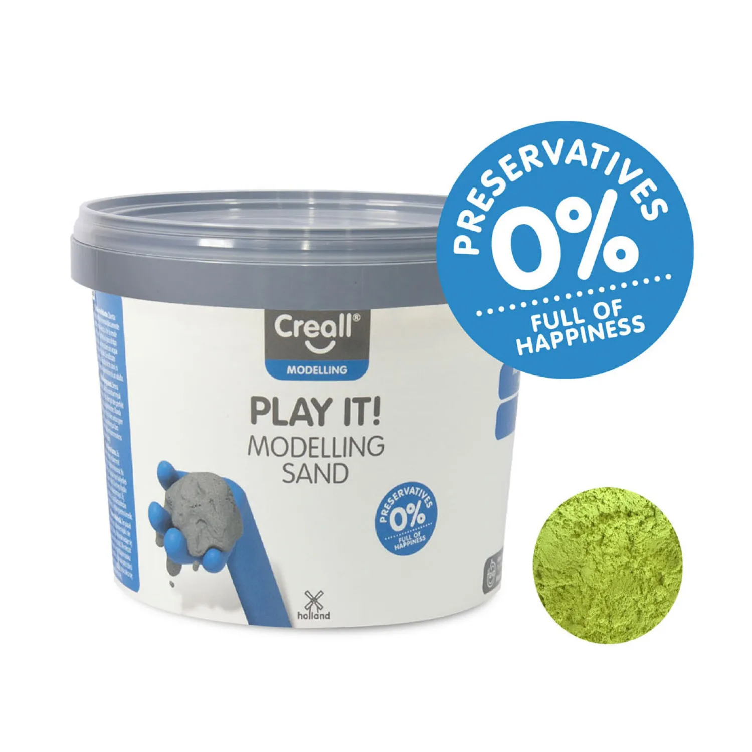Creall Play It Speelzand Geel, 750gr.