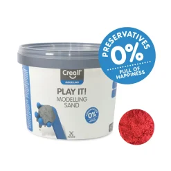 Play It Speelzand Rood, 750gr.-Creall Hot
