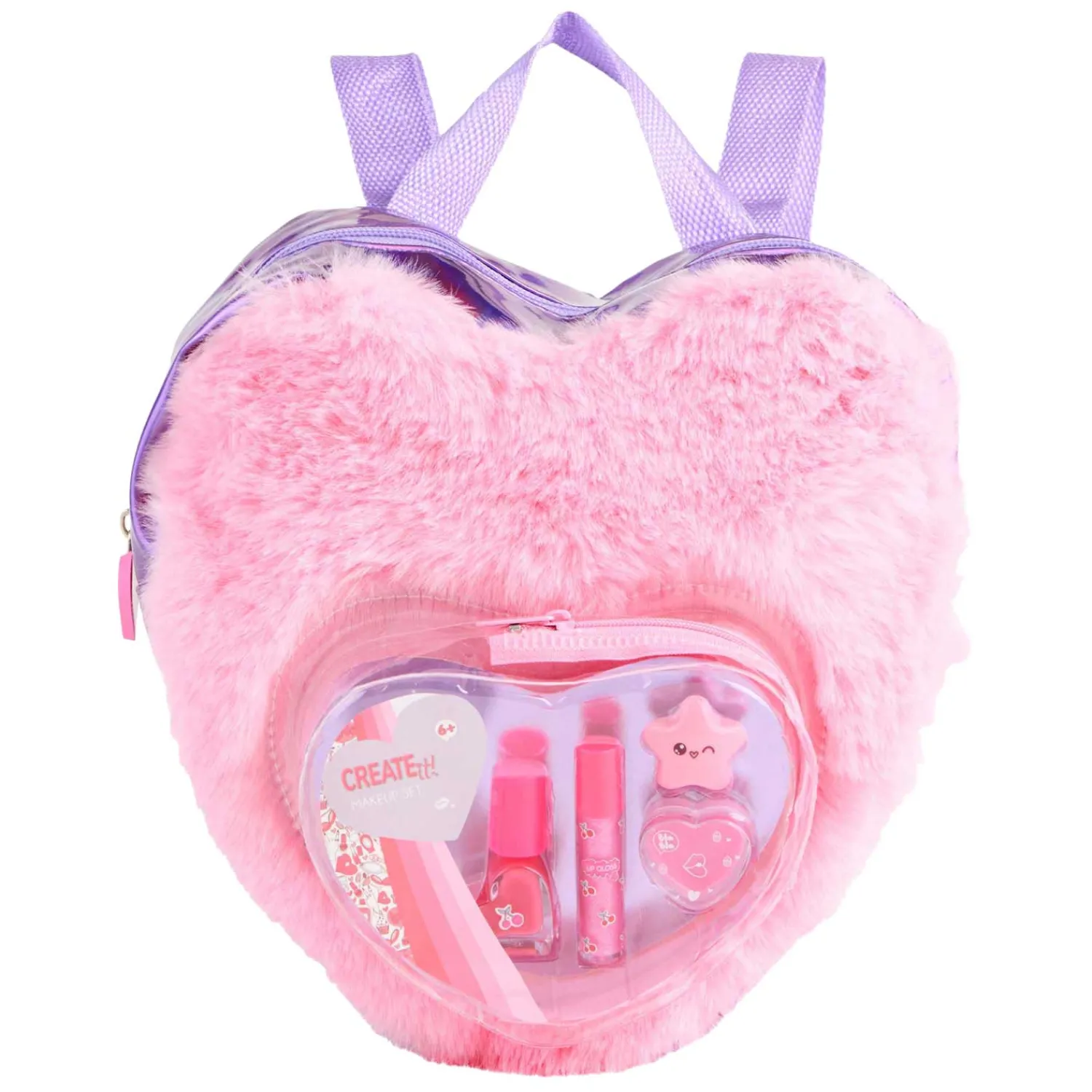 Create It! Beauty Make-up Set in Fluffy Rugtas Love Roze>Canenco Best