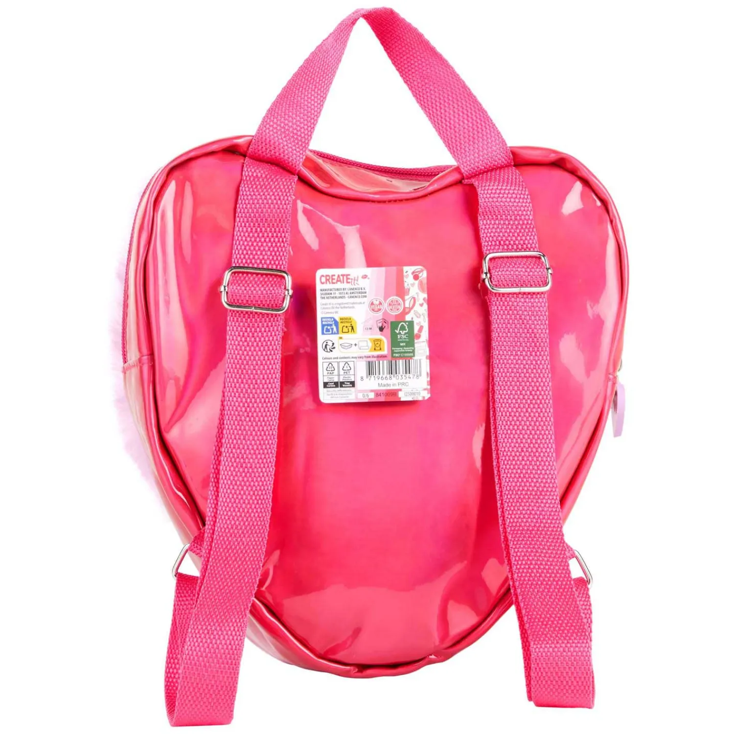 Create It! Beauty Make-up Set in Fluffy Rugtas Love Paars>Canenco Sale