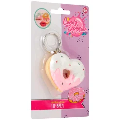 Canenco Create It! Candy Explosion Donut Lippenbalsem Sleutelhanger New