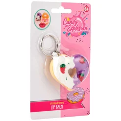 Canenco Create It! Candy Explosion Donut Lippenbalsem Sleutelhanger New