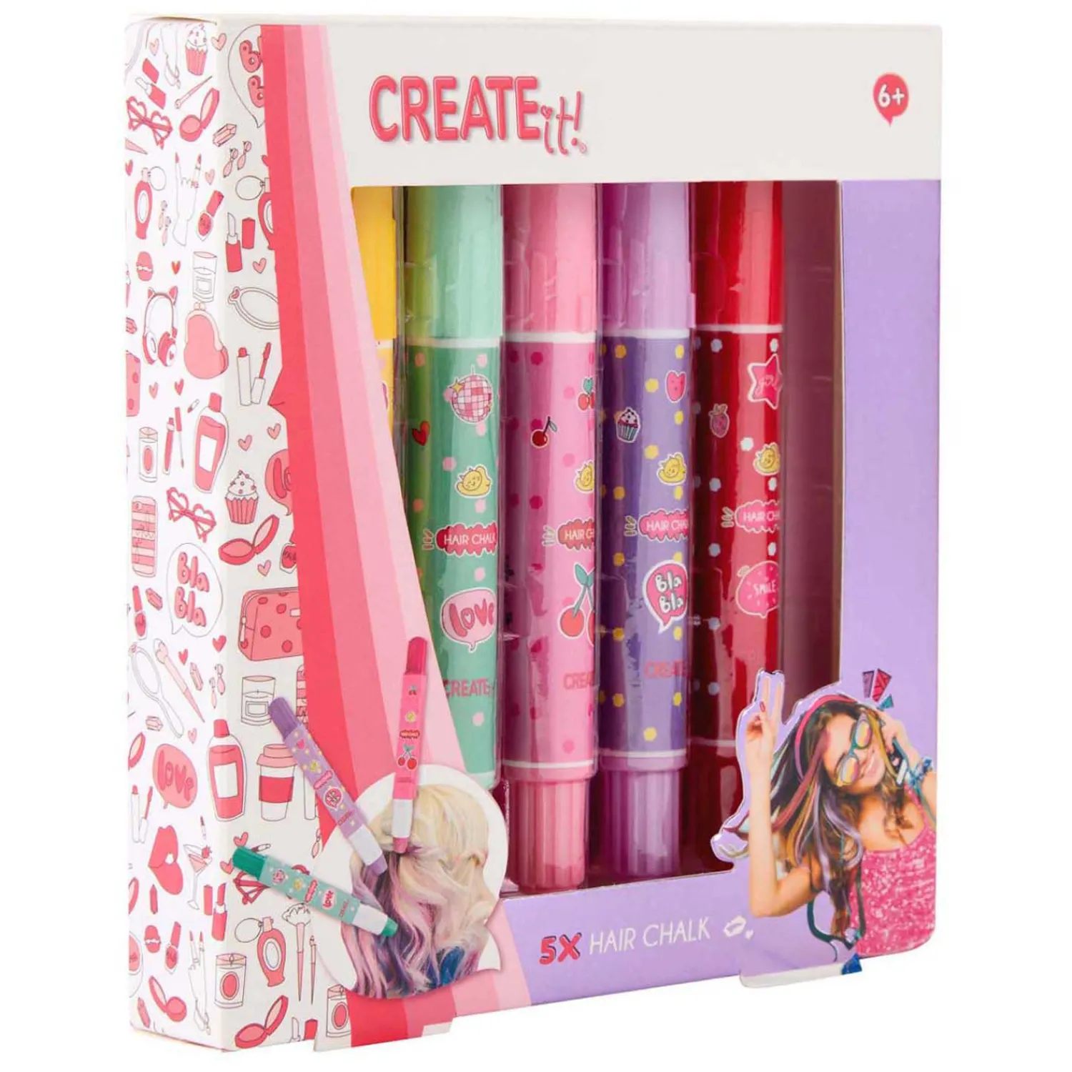 Create It! Haarkrijt Pennen - 5st-Canenco Outlet