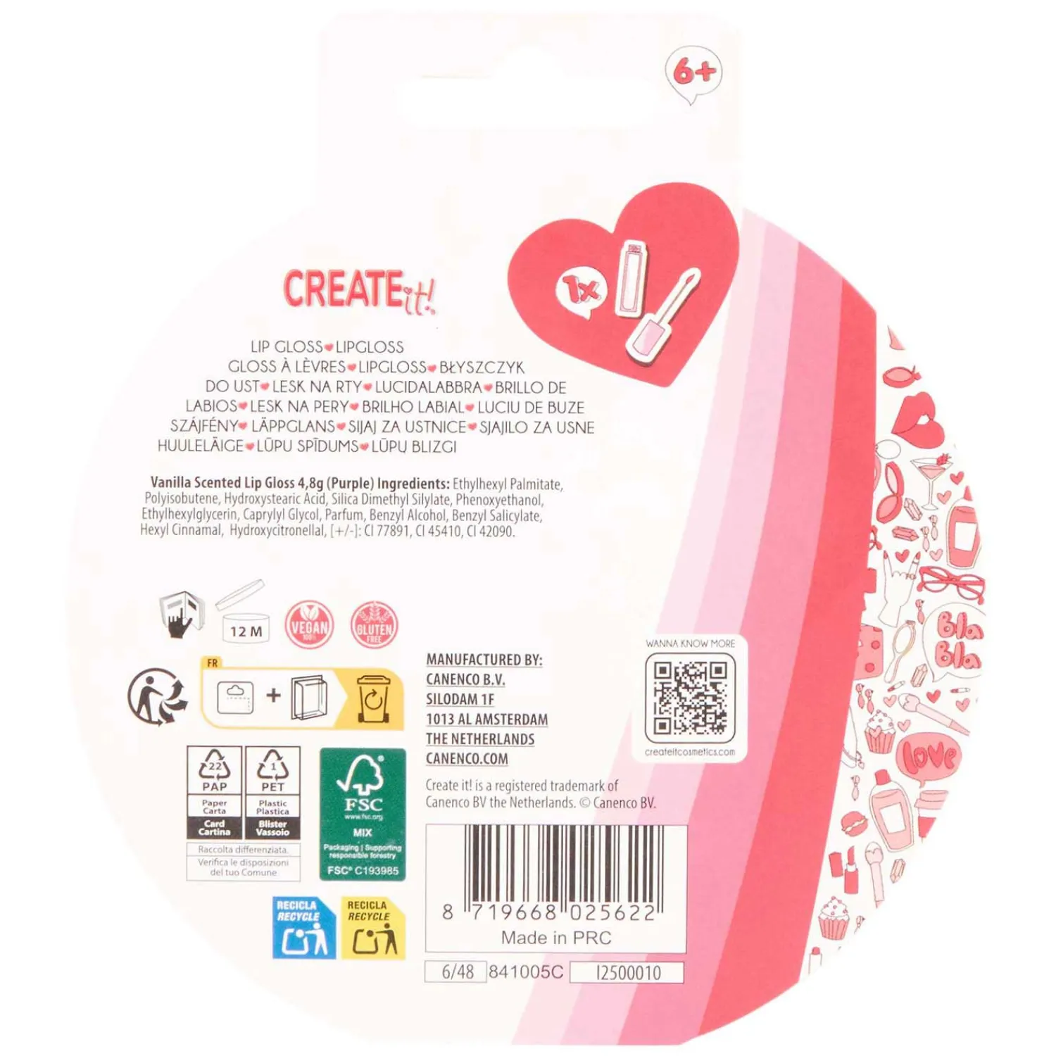 Canenco Create It! Lipgloss met Confetti Online