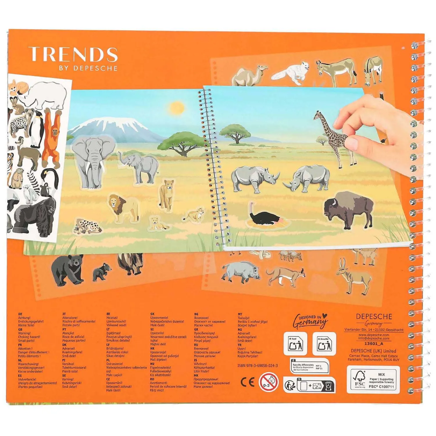 Depesche Create Your Wild Life Stickerboek Outlet