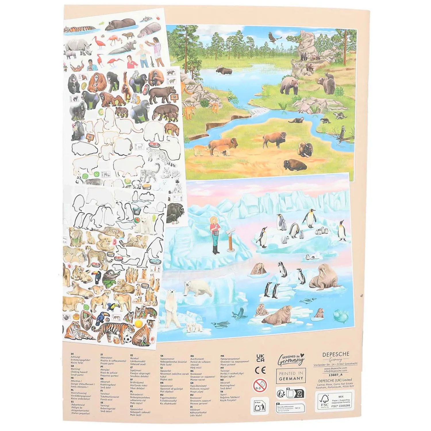 Depesche Create your ZOO Stickerboek Discount