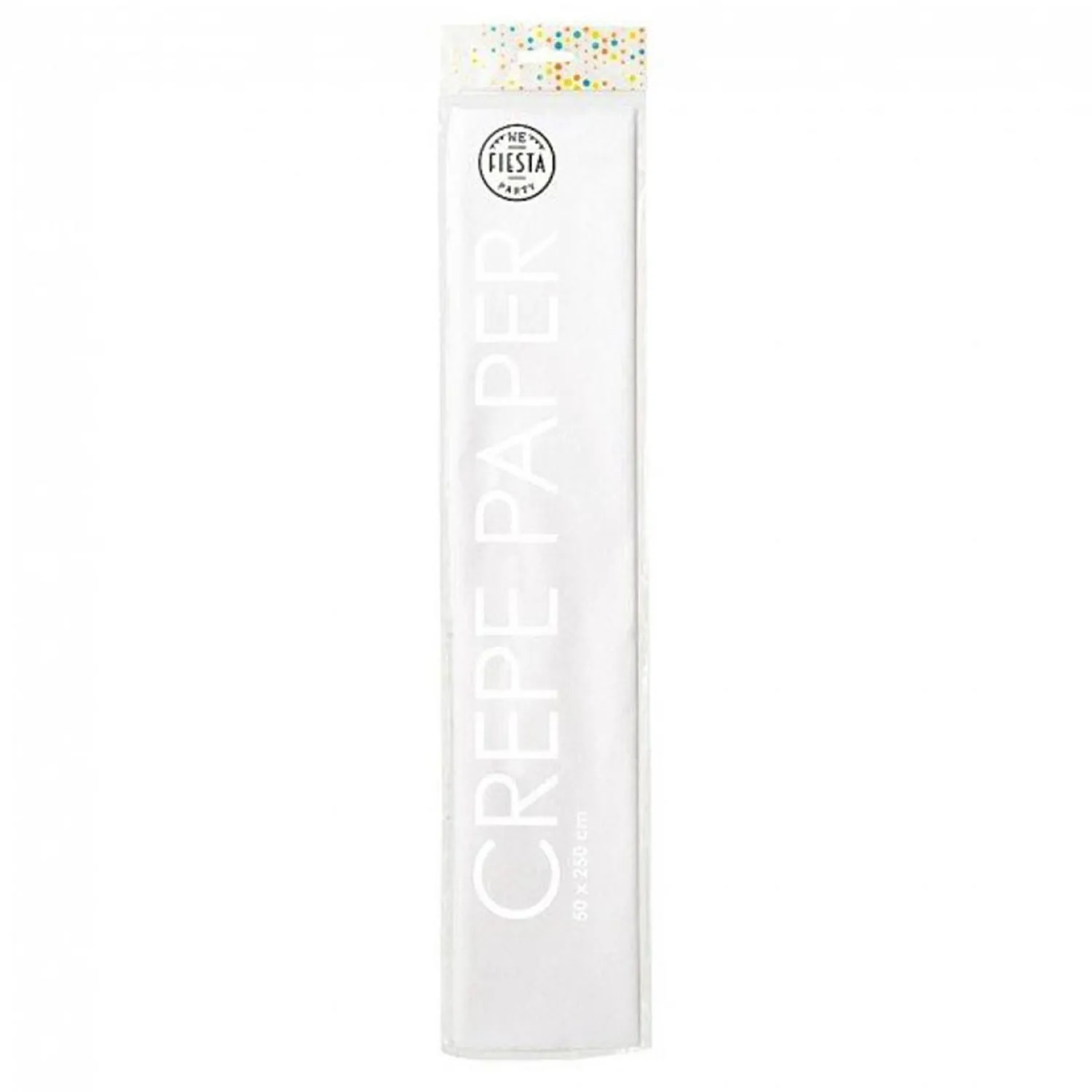 Crepepapier Wit, 50x250cm>Globos Outlet