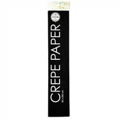 Crepepapier Zwart, 50x250cm>Globos New
