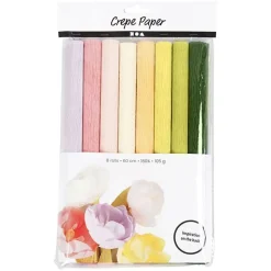 Crêpepapier Pastelkleuren, 8 Vellen-Creativ Company Outlet